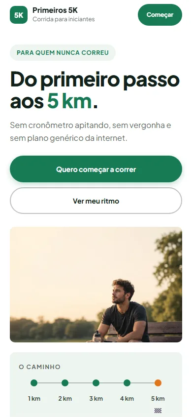 Primeiros 5K visto no celular