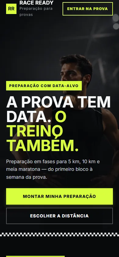 Race Ready visto no celular