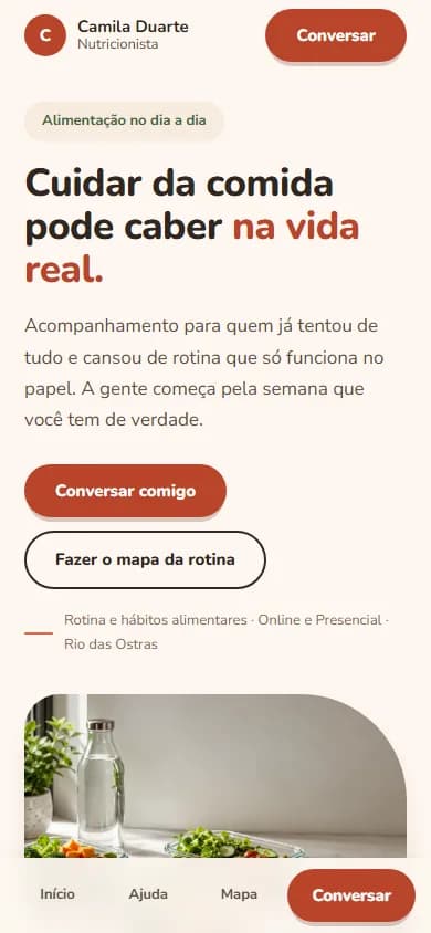 Leve na Rotina visto no celular
