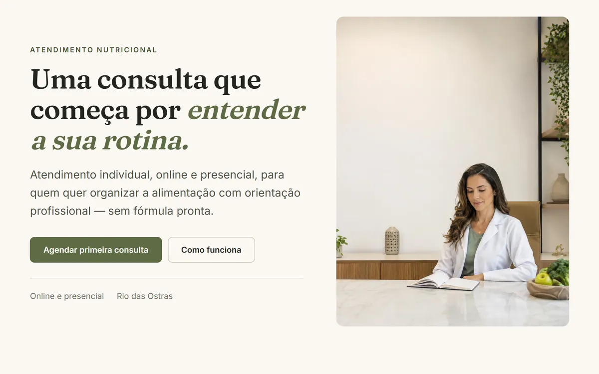 Abertura do modelo Nutri Essencial