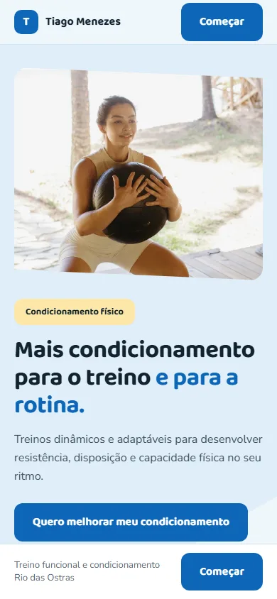 Funcional e Condicionamento visto no celular